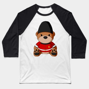 British Guard Teddy Bear Baseball T-Shirt